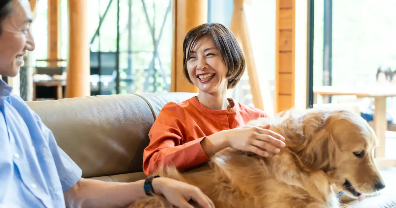 愛犬と過ごす、特別なひととき。